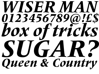 Frutiger® Serif Pro Heavy Italic
