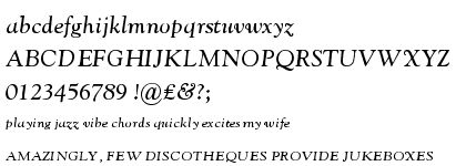 Monotype Goudy™ Catalogue Italic