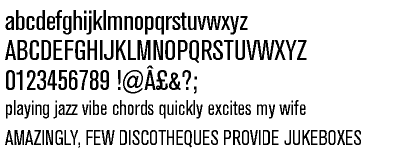 Akzidenz-Grotesk® Pro+ WGL Condensed