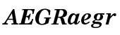 Nimrod&reg; WGL Bold Italic