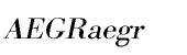 Bodoni URW CE Regular Extra Wide Oblique