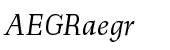 Richler Greek Italic