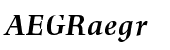 Richler Pro Greek Bold Italic