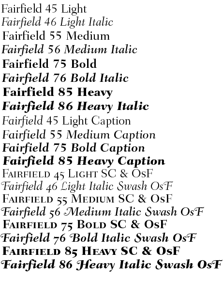 Fairfield Complete Family Pack Weights