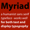 Myriad&trade; Pro Semi Condensed Volume