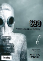 829 Professional Font Library