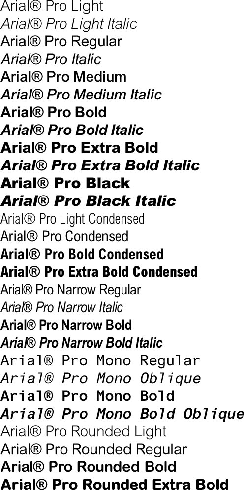 Arial Pro Complete Pack