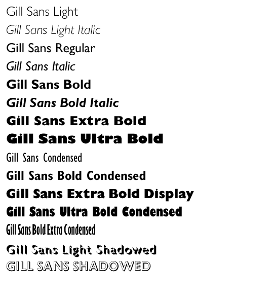 Gill Sans