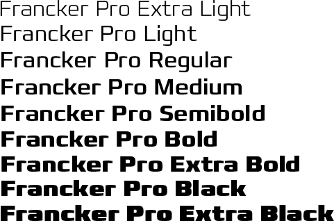 Francker Pro Complete Family Pack Weights