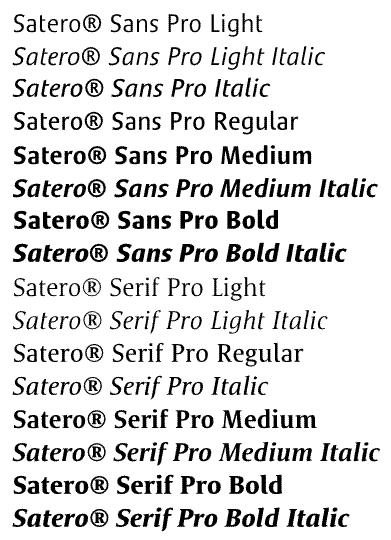 Satero Pro Complete Family Pack Weights