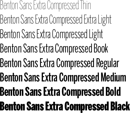 Benton Sans Extra Compressed Volume
