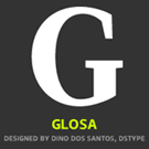 DSType Glosa font family by Dino dos Santos