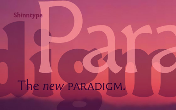 paradigm fonts
