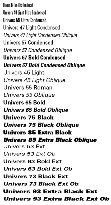 Univers 67 Bold Condensed Download Free