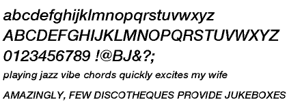 Neue Helvetica™ Cyrillic 66 Medium Italic
