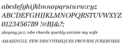 Antiqua URW 2015 Cyrillic Regular Italic