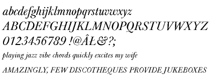 Baskerville URW CE Italic