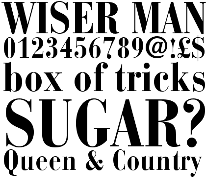 Bauer Bodoni&trade; Bold Condensed