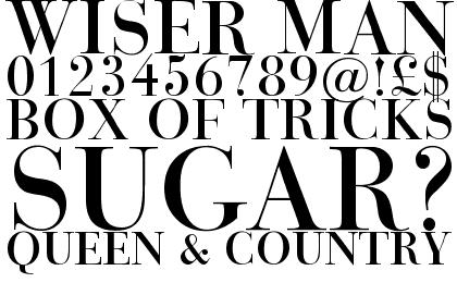 Bauer Bodoni Titling
