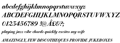 Berthold Bodoni Old Face&reg; Medium Italic