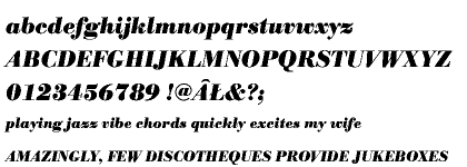 Bodoni Antiqua CE Bold Italic