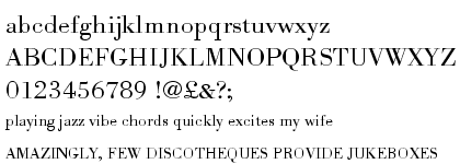 Bodoni URW Light Extra Wide