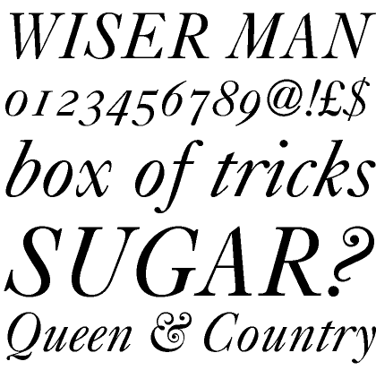 Caslon #540 Italic OsF