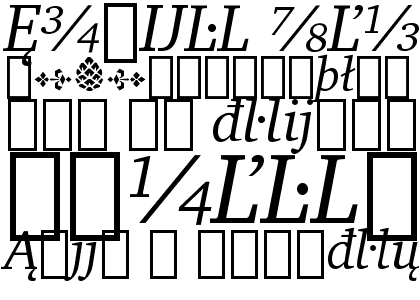 Charter Italic Extension