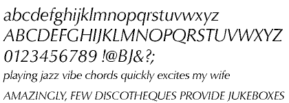 Classico URW Cyrillic Regular Italic