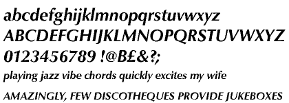 Classico URW Greek Bold Italic