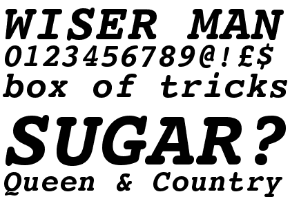 Courier 10 Pitch Bold Italic