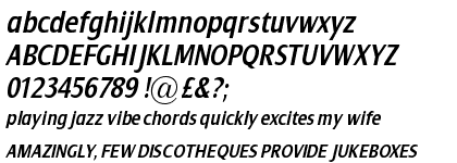 Dialog&trade; Condensed Semi Bold Italic