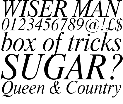 Dutch 801 Italic Headline