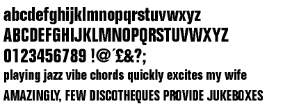 Folio Bold Condensed