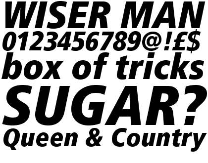 Frutiger&reg; Pro 88 Extra Black Condensed Italic