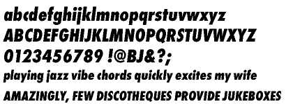 Futura Cyrillic Extra Bold Condensed Oblique