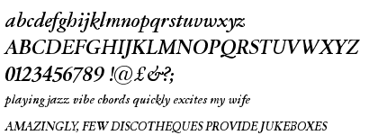 Garamond Classico&trade; Bold Italic