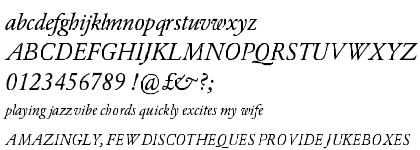 Garamond Rough H Regular Italic