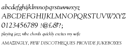 Goudy Old Style DT Italic