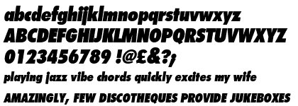 Graphicus DT Condensed ExtraBold Oblique
