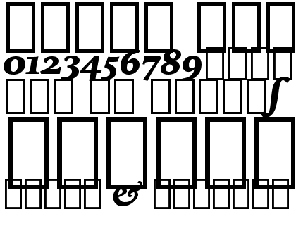 Iowan Old Style Black Italic Alternate