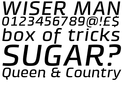 Klint&reg; Medium Extended Italic