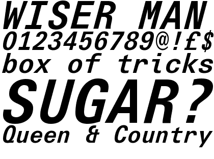 Linotype Univers&reg; Com 631 Typewriter Bold Italic