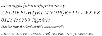 Monotype Old Style&trade; Italic