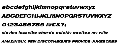 Neue Helvetica&trade; 93 Black Extended Oblique