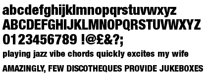 Neue Helvetica&trade; 97 Black Condensed