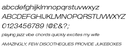 Neue Helvetica&trade; Com 43 Light Extended Oblique