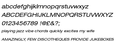 Neue Helvetica&trade; Com 53 Extended Oblique
