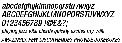 Neue Helvetica&trade; Com 67 Medium Condensed Oblique