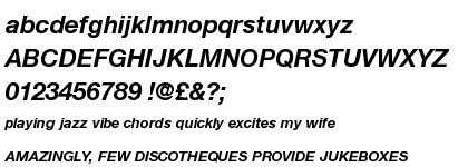 Neue Helvetica&trade; Com 76 Bold Italic